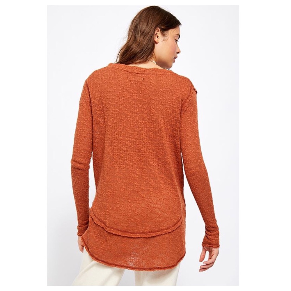 FREE PEOPLE PULLOVER LONG SLEEVES TUNIC TOP A2C - Picture 3 of 16